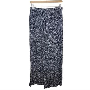 NWT Apricot | Black & Cream Ditsy Floral Palazzo Trousers Size Medium